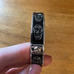 Alexander Mqueen Enamel Skull Bracelet